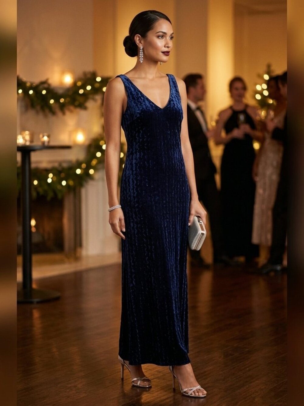JSC Velvet maxi dress